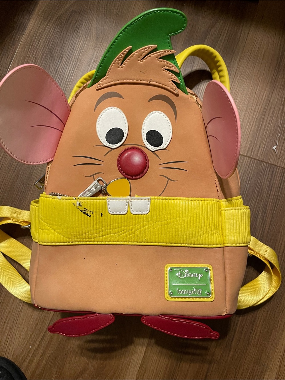 Disney Loungefly Gus Gus Character Mini Backpack - Yellow, Tan, Green, Red